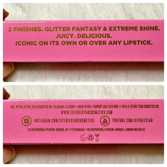 NIB Jeffree Star Midnight Lick The Gloss Lip Gloss Black 4.5 ml - Picture 7 of 9